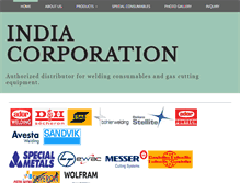 Tablet Screenshot of indiacorporation.net